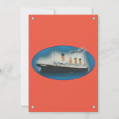 Einladung Titanic Orange zum Geburtstag (Rückseite)