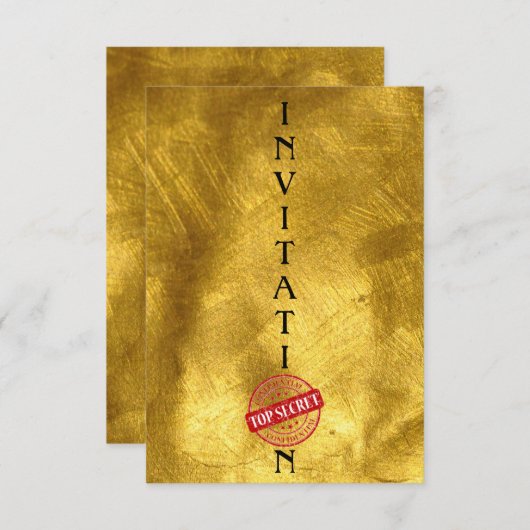 Einladung Top Secret Dance (Vorne/Hinten)