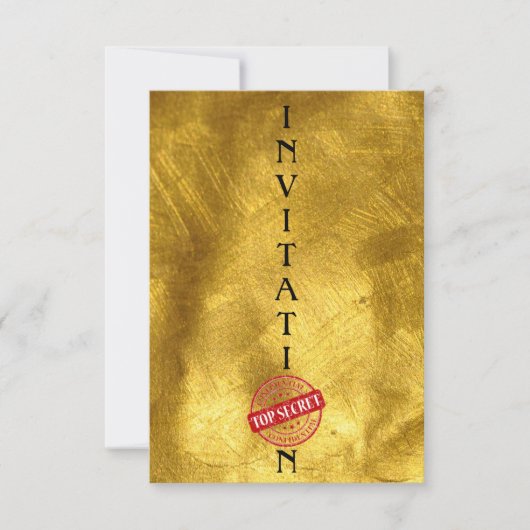 Einladung Top Secret Gentlemen Corporate (Vorderseite)