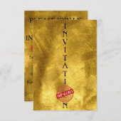 Einladung Top Secret Gentlemen Corporate (Vorne/Hinten)