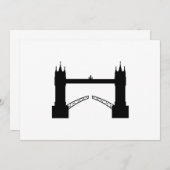 Einladung Tower Brigde London (Vorne/Hinten)