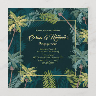 Einladung tropischer Palmen