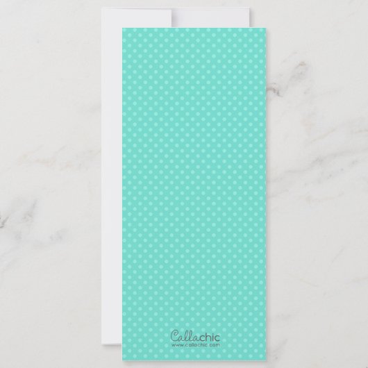 Einladung (Türkis) Foto - Film/Theater (Rückseite)