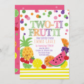 Einladung "Two-ti Fruitii" (Vorne/Hinten)