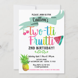 Einladung Twotti Fruitti zum 2. Geburtstag