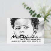 Einladung - Umdrehung 2! (Stehend Vorderseite)