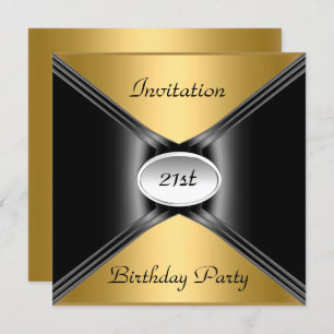 Einladung Umschlag jedes Geburtstags Gold Farbe