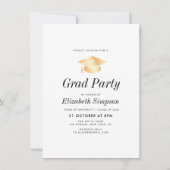 Einladung und Ankündigung von Foto Abschluss (Rückseite)