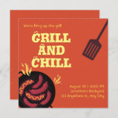 Einladung und Ankündigung von Grill und Chill (Vorne/Hinten)