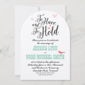 Einladung und Haltung von Typografie-Minze-Koralle (Vorderseite)