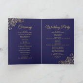 Einladung und Programm für Hochzeiten und Hochzeit (Innenseite)