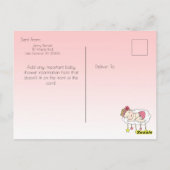 Einladung unserer kleinen Star Girl's Baby Shower Postkarte (Rückseite)