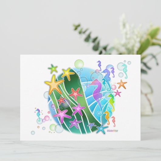 Einladung - unter der SeePop-Kunst (Stehend Vorderseite)