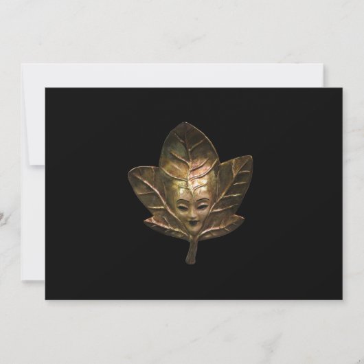 Einladung venezianischer Masken (Vorderseite)