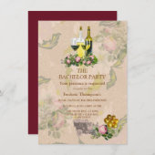 Einladung viktorianisch Bush Garden Bachelor (Vorne/Hinten)