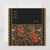 Einladung Vintag Viktorianisch William Morris (Rückseite)