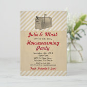 Einladung Vintage rustikale Postbox (Stehend Vorderseite)