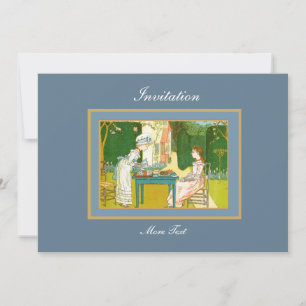 Einladung Vintage Victorianischer Teeparty