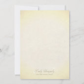 Einladung Vintagen Pergament Papier Stil (Rückseite)