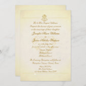 Einladung Vintagen Pergament Papier Stil (Vorne/Hinten)