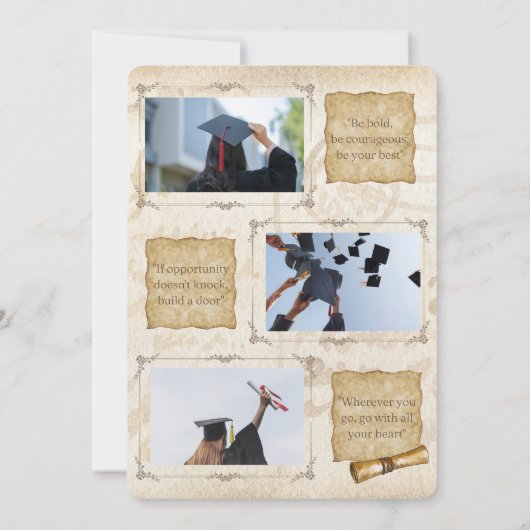 Einladung Vintager Abschluss/Ankündigung (Rückseite)