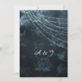 EINLADUNG Vintager blauer Navy (Vorderseite)