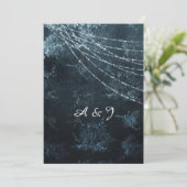 EINLADUNG Vintager blauer Navy (Stehend Vorderseite)