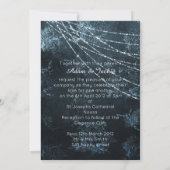 EINLADUNG Vintager blauer Navy (Rückseite)