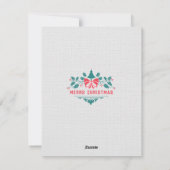 Einladung Vintager Weihnachtskarten im benutzerdef (Rückseite)