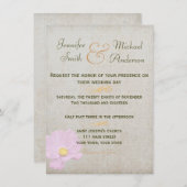 Einladung Vintages Papier einfache Hochzeit (Vorne/Hinten)