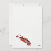 Einladung Violine mit Rose (Vorderseite)