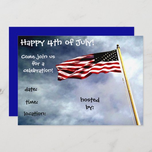 Einladung vom 4. Juli (Vorne/Hinten)