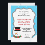 Einladung von 12x18 Snowy Snowman<br><div class="desc">Diese 12x18 Sized Winter Penguin Weihnachten Party Einladung ist sowohl trendig als auch schicke. Es ist auf glattem,  lebendigem,  mattem,  110lb-Cover-Gewichtpapier gedruckt. Enthält 50% gerecycelt Inhalt. Perfekt für Ihre formellsten Einladungen und Veranstaltungshinweise. Diese sind mit Standard-weißen Umschlägen ausgestattet.</div>