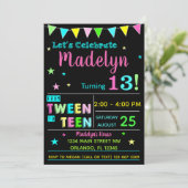 Einladung von 13 bis 13 Jahre Teenager (Stehend Vorderseite)