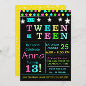 Einladung von 13 bis 13 Jahre Teenager (Vorne/Hinten)