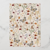 Einladung von 16 . Geburtstag Foil (Rückseite)