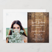 Einladung von 16 . Geburtstag zum Geburtstag (Vorne/Hinten)