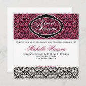 Einladung von 16 . Geburtstag zum Geburtstag (Vorne/Hinten)