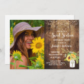 Einladung von 16 . Geburtstag zum Geburtstag (Vorne/Hinten)