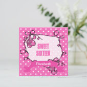 Einladung von 16 . Geburtstag zum Geburtstag (Stehend Vorderseite)