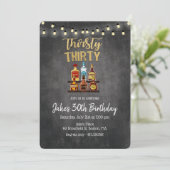 Einladung von 30 Geburtstag (Stehend Vorderseite)