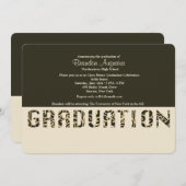 Einladung von Abschluss (Vorne/Hinten)