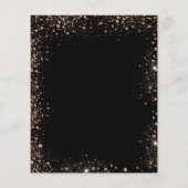 Einladung von Abschluss Black Rose Gold 2025 (Rückseite)