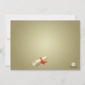 Einladung von Abschluss für den Abschluss eines Ge (Rückseite)