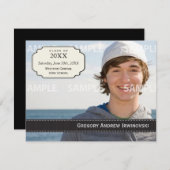 Einladung von Abschluss Ribbon (Vorne/Hinten)