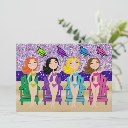 Einladung von Abschluss - SRF (Stehend Vorderseite)