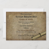 EINLADUNG VON Abschluss - VINTAG, FOTO/JAHR (Rückseite)