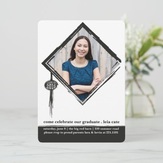 Einladung von Abschlüssen (Stehend Vorderseite)