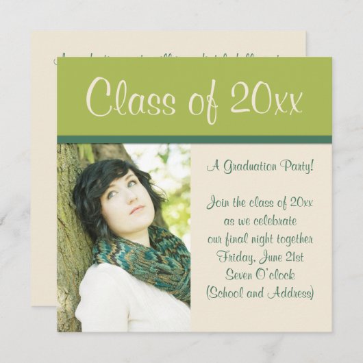 Einladung von Abschlüssen (Vorne/Hinten)