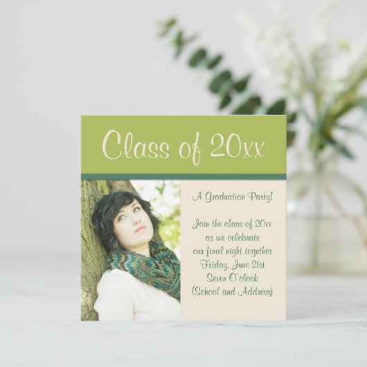 Einladung von Abschlüssen (Stehend Vorderseite)